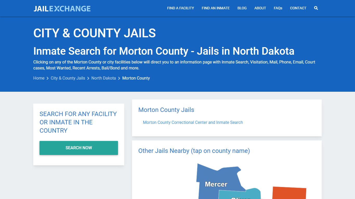 Inmate Search for Morton County | Jails in North Dakota - Jail Exchange